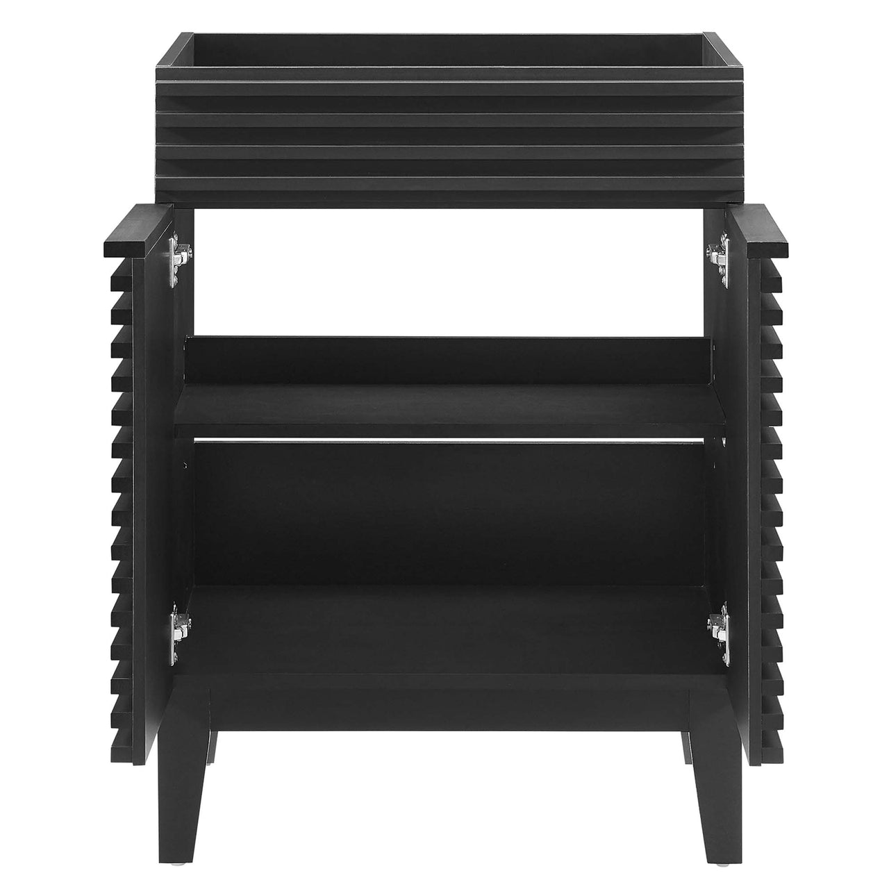 Ventra Vanity Base with Storage, Small, Black