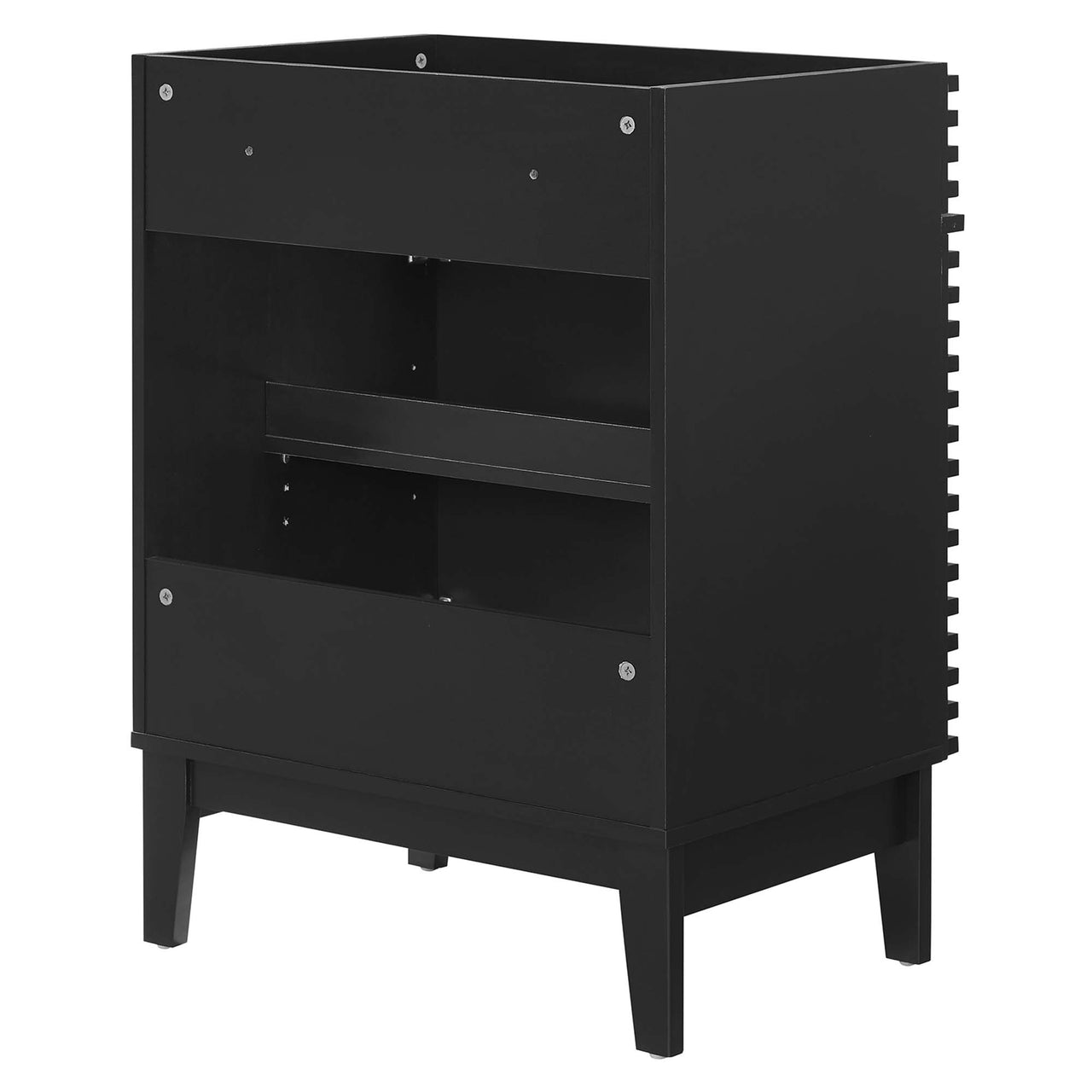 Ventra Vanity Base with Storage, Small, Black
