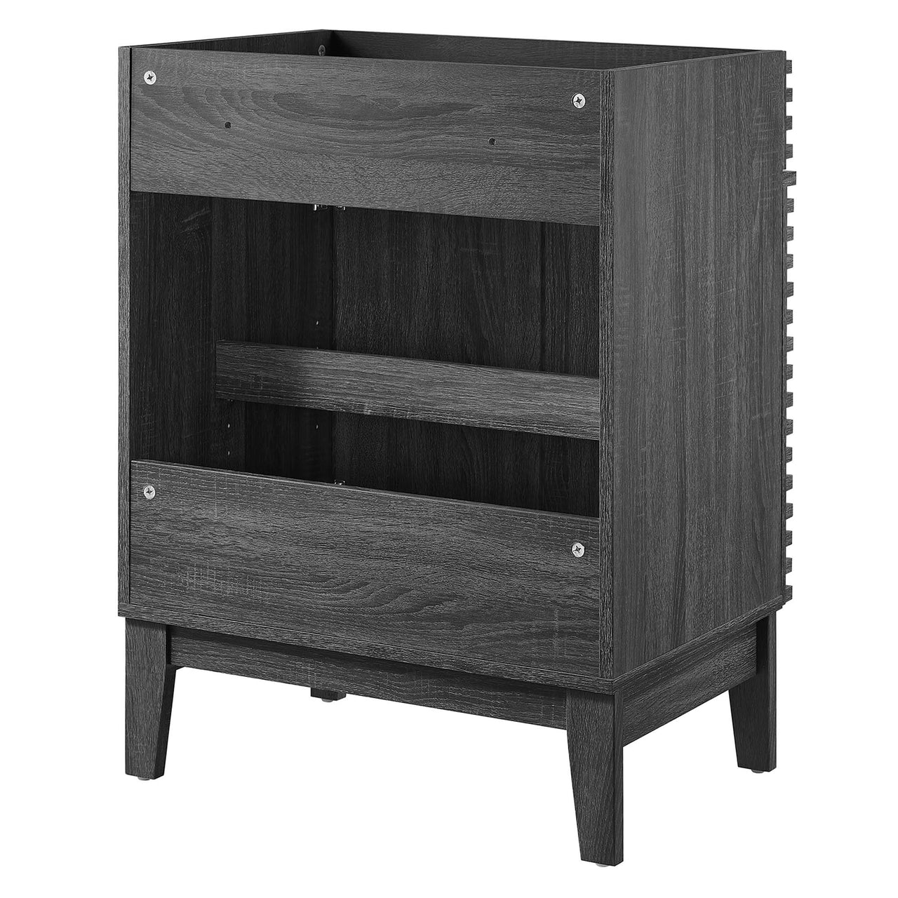 Ventra Vanity Base with Storage, Small, Charcoal