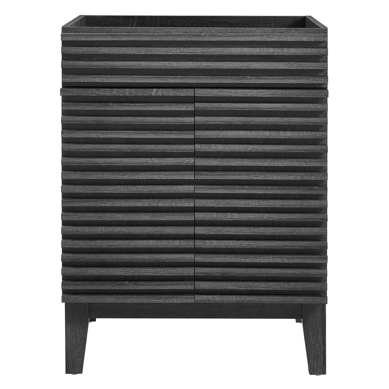 Ventra Vanity Base with Storage, Small, Charcoal