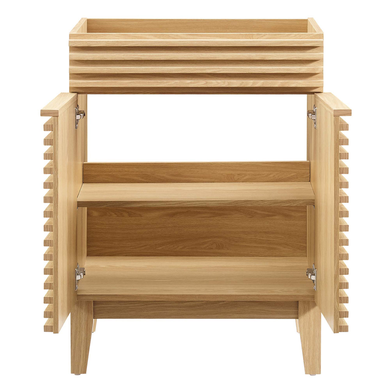 Ventra Vanity Base with Storage, Small, Oak