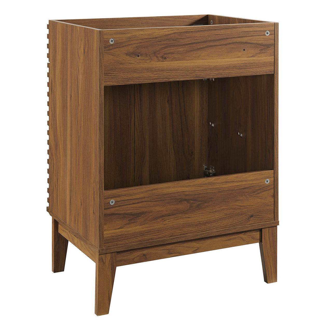 Ventra Vanity Base with Storage, Small, Walnut