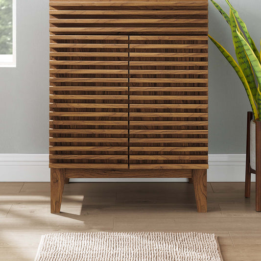 Ventra Vanity Base with Storage, Small, Walnut