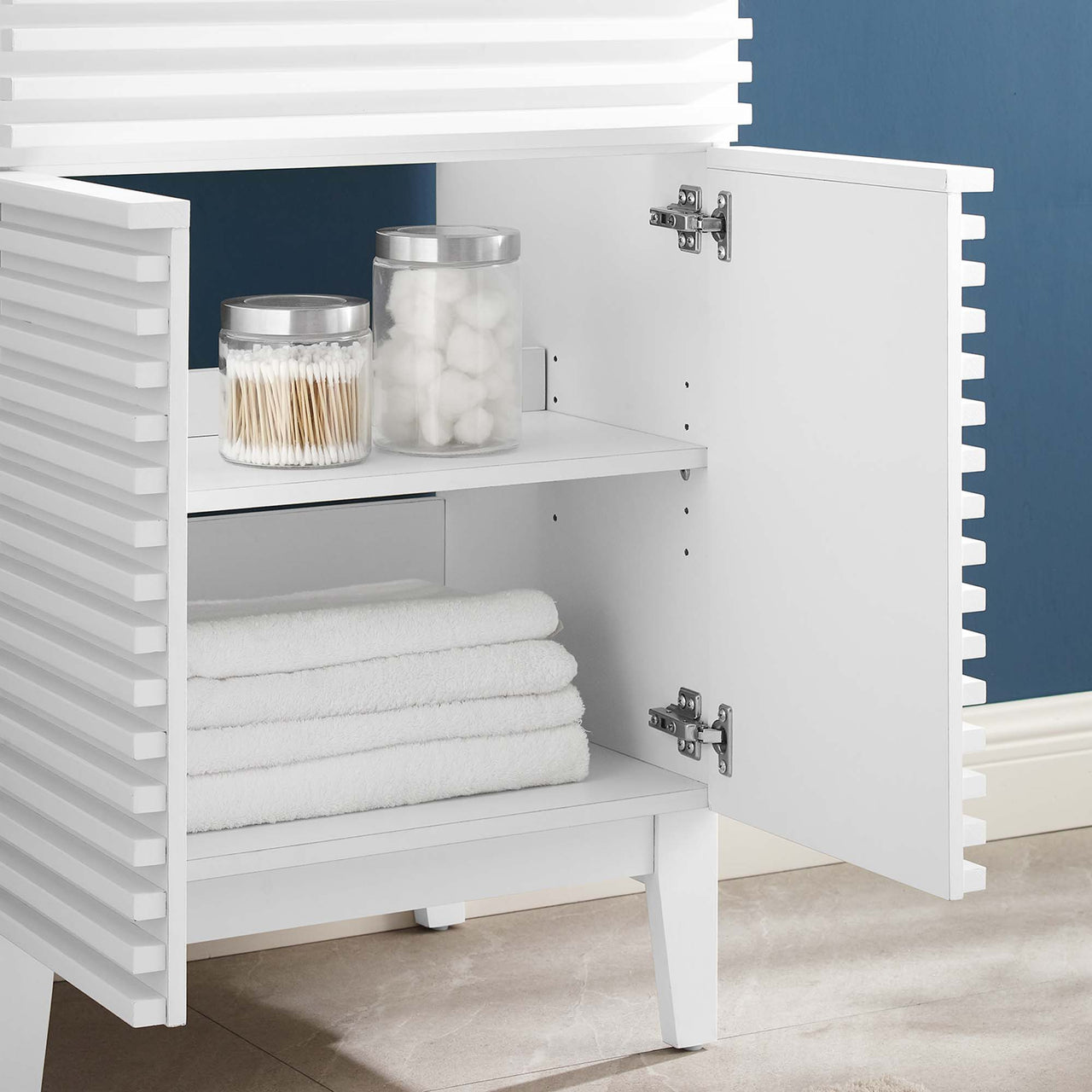 Ventra Vanity Base with Storage, Small, White