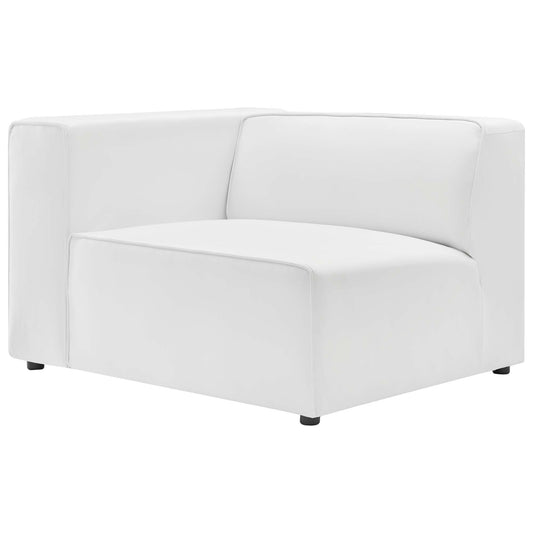 Coalesse Eco-Leather Left-Arm Chair | Modular Sectional Component, White