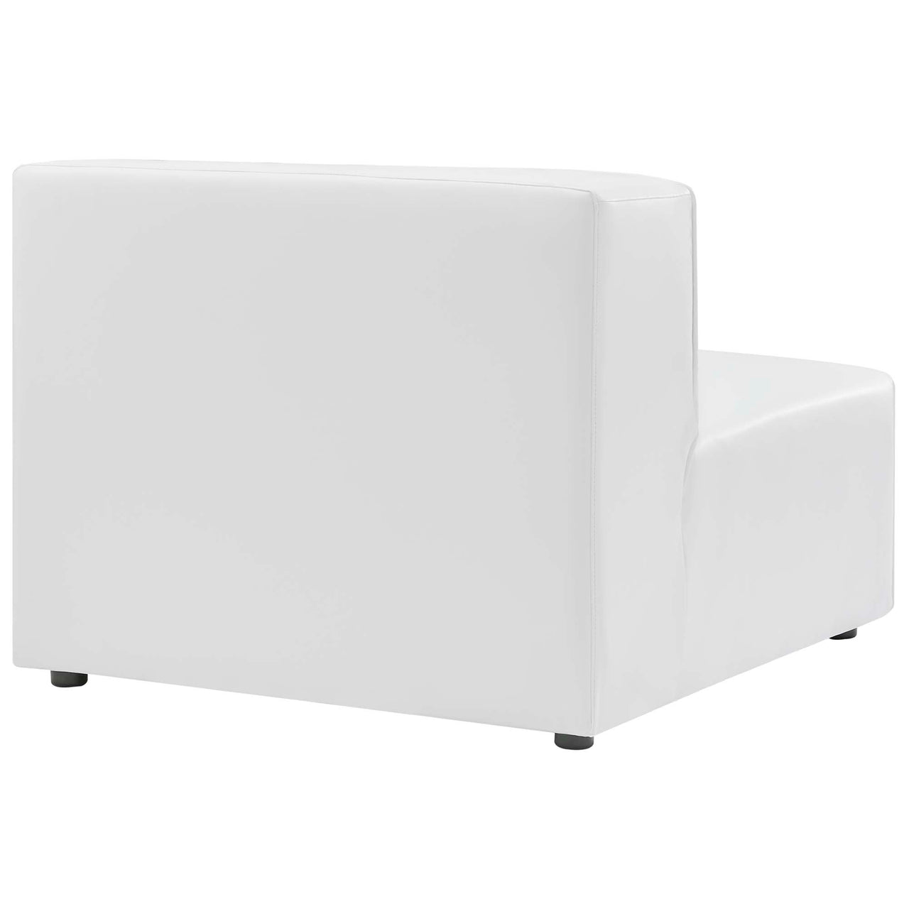 Coalesse Eco-Leather Armless Chair | Modular Sectional Component, White