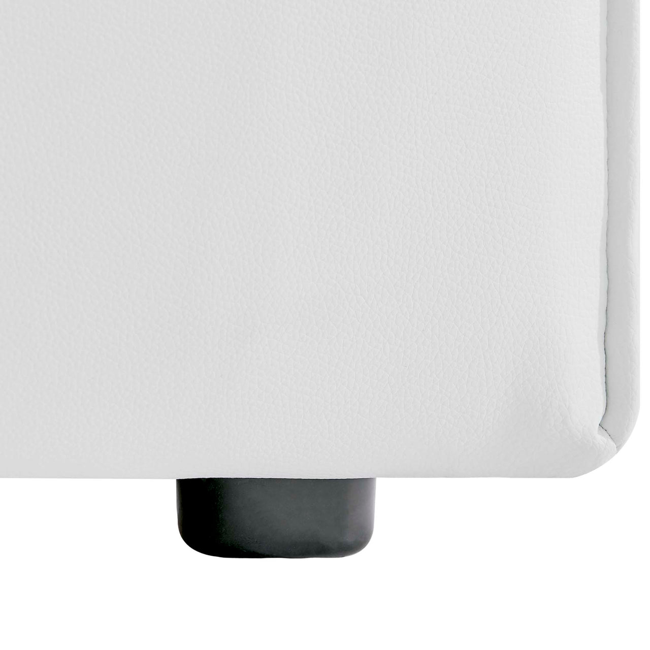 Coalesse Eco-Leather Armless Chair | Modular Sectional Component, White