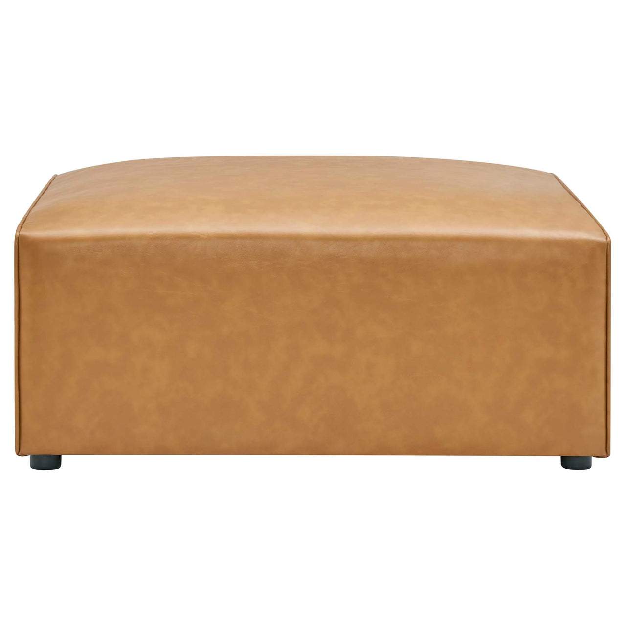 Coalesse Eco-Leather Ottoman | Modular Sectional Component, Tan