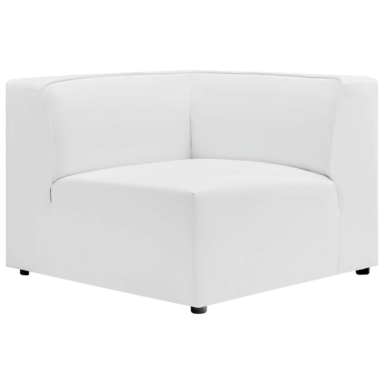 Coalesse Eco-Leather Corner Chair | Modular Sectional Component, White