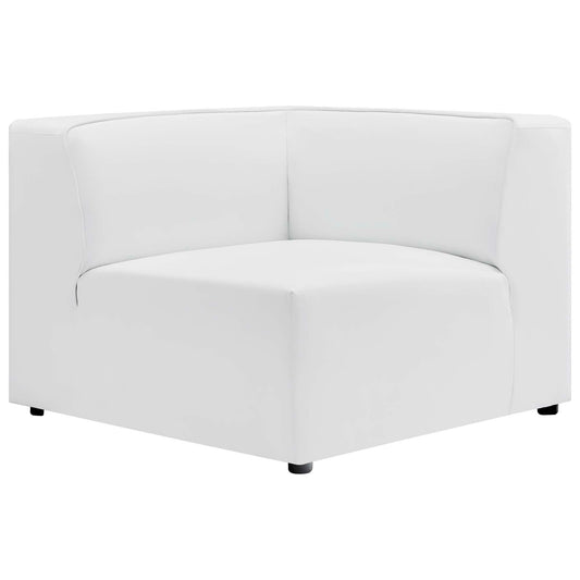 Coalesse Eco-Leather Corner Chair | Modular Sectional Component, White