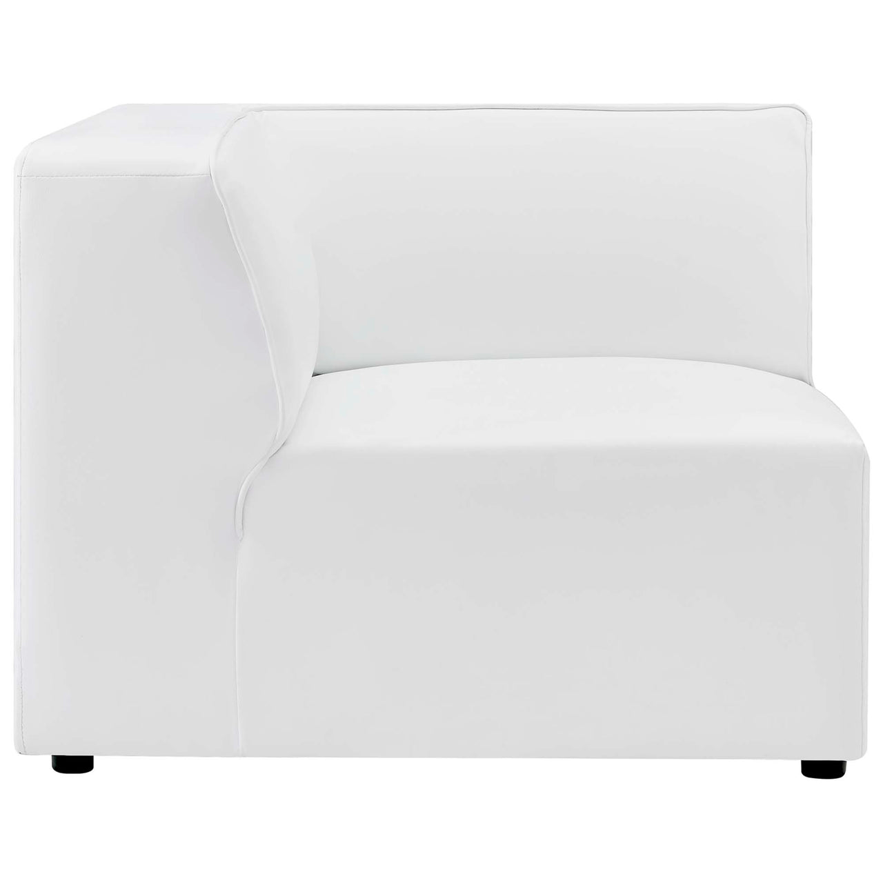 Coalesse Eco-Leather Corner Chair | Modular Sectional Component, White