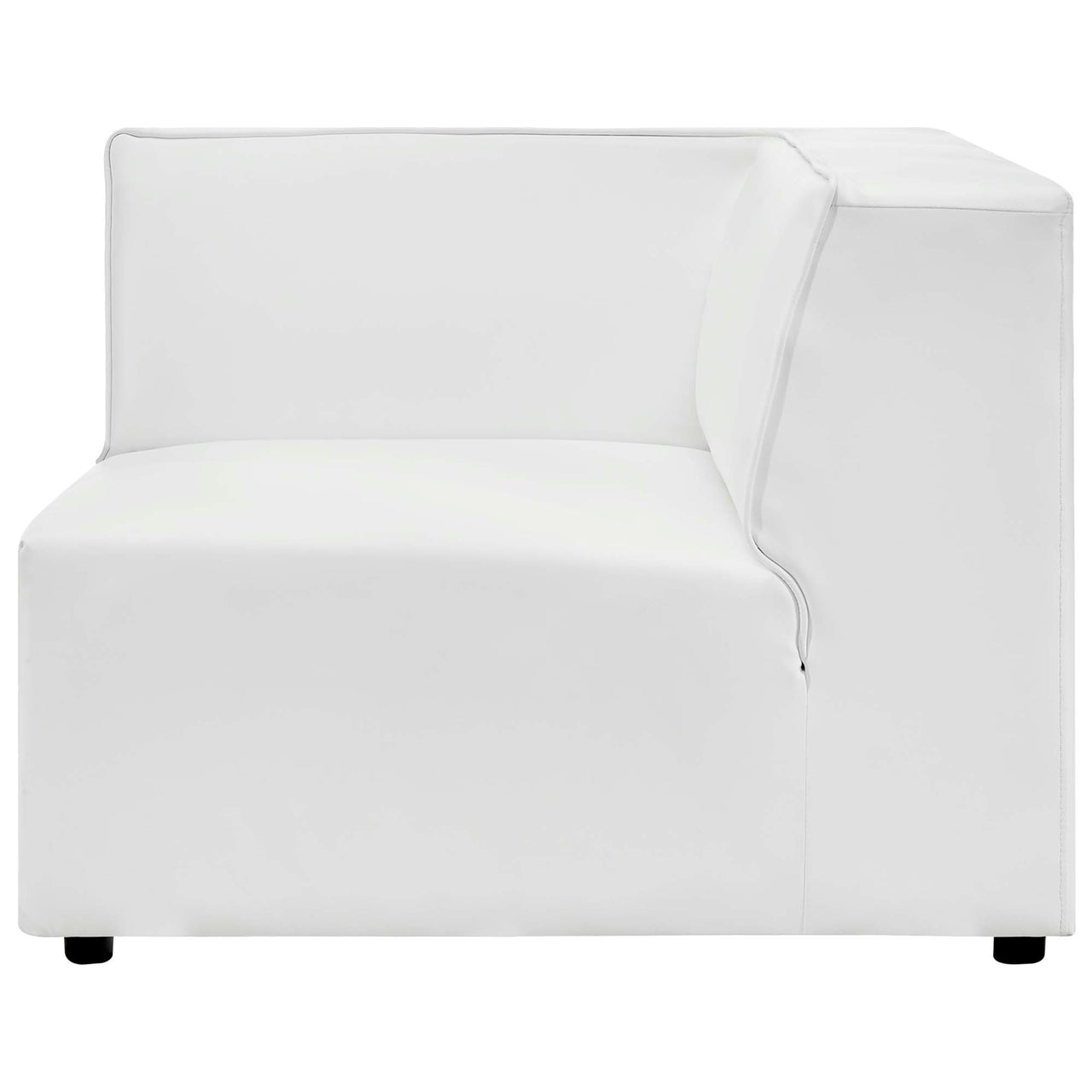 Coalesse Eco-Leather Corner Chair | Modular Sectional Component, White
