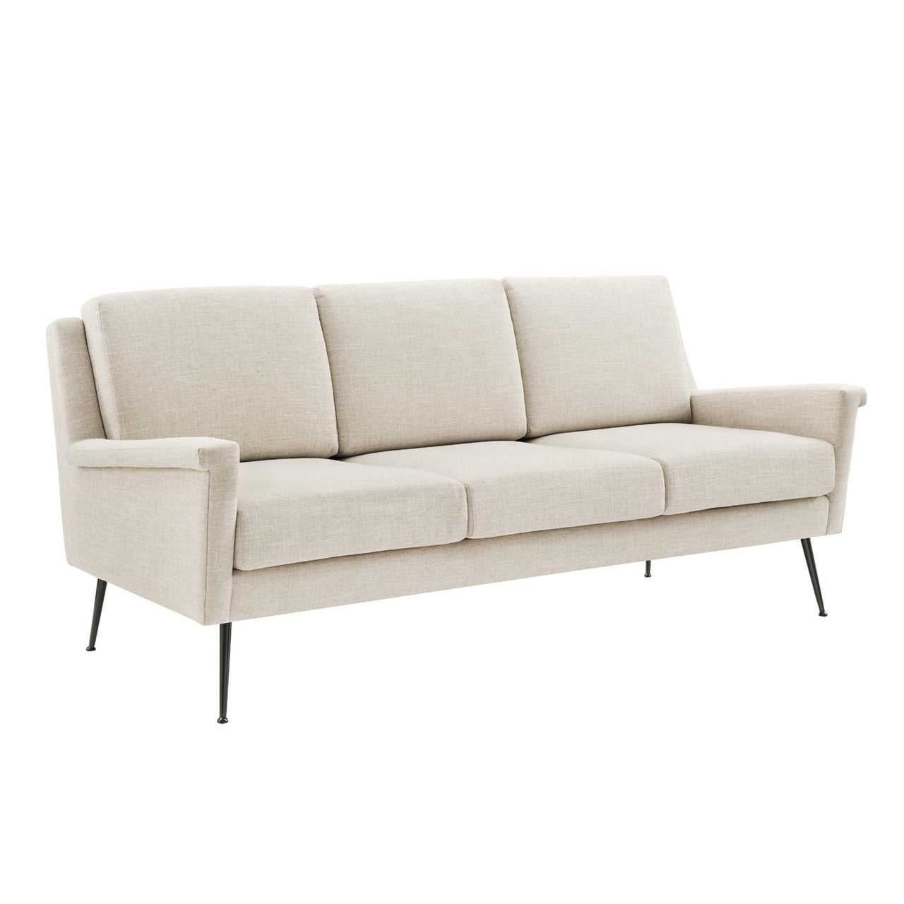 Peak Fabric Sofa, Black & Beige
