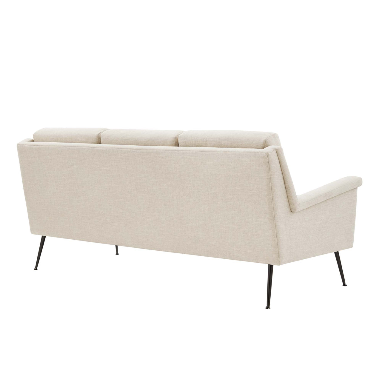 Peak Fabric Sofa, Black & Beige