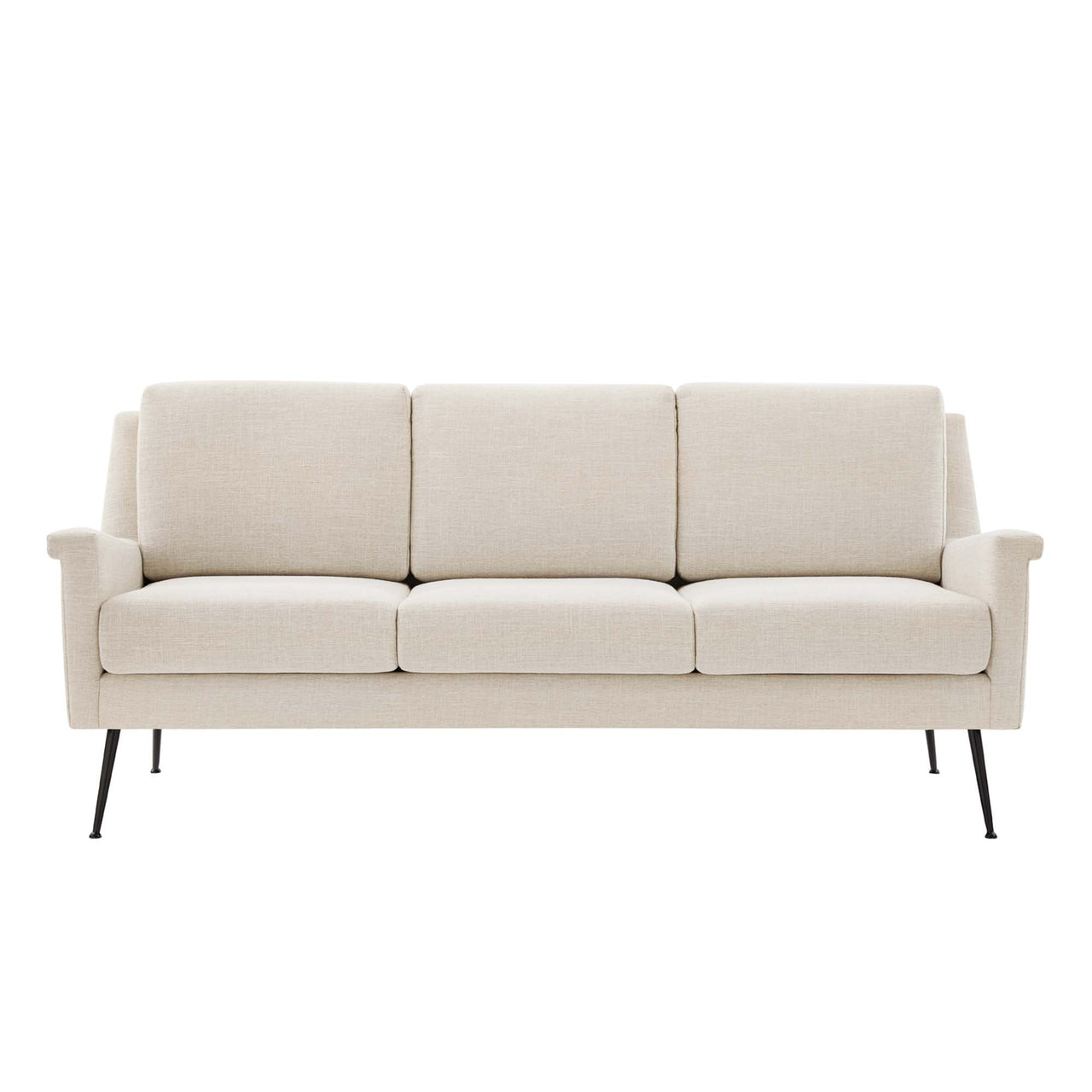 Peak Fabric Sofa, Black & Beige