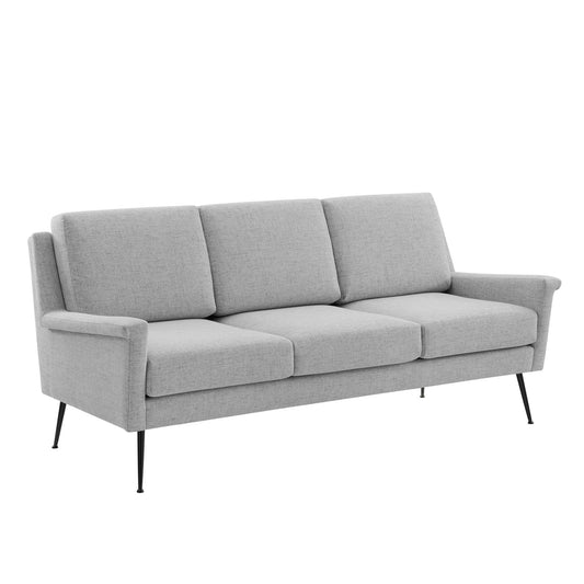 Peak Fabric Sofa, Black & Light Gray
