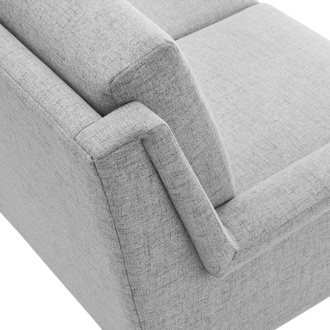 Peak Fabric Sofa, Black & Light Gray