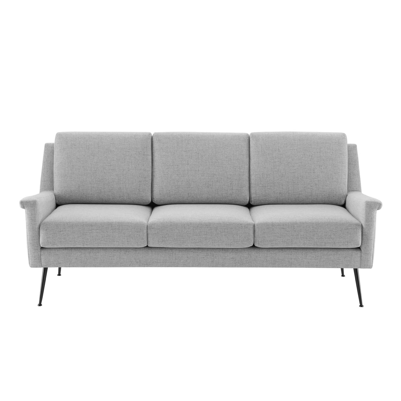 Peak Fabric Sofa, Black & Light Gray
