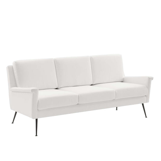 Peak Fabric Sofa, Black & White