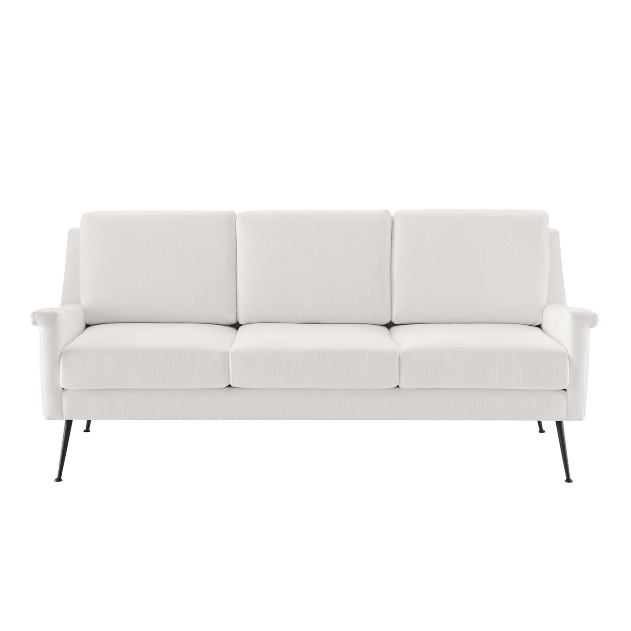 Peak Fabric Sofa, Black & White