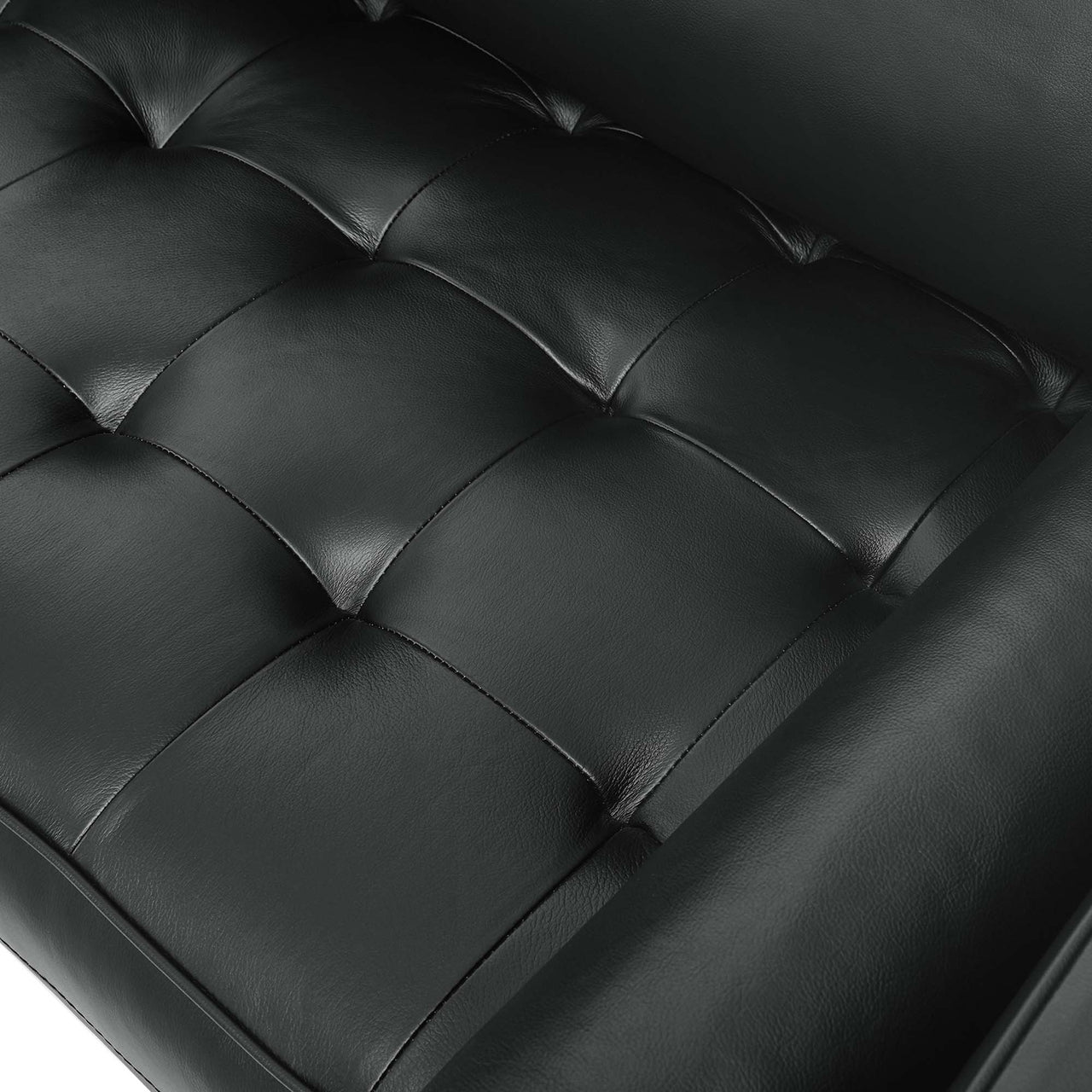 Bravien Leather Sofa, Black