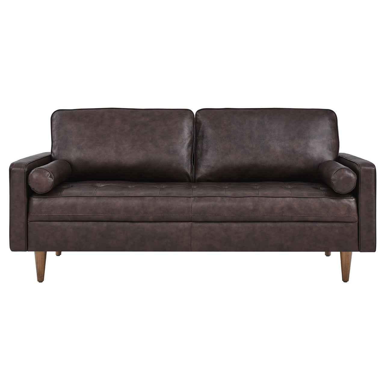 Bravien Leather Sofa, Brown