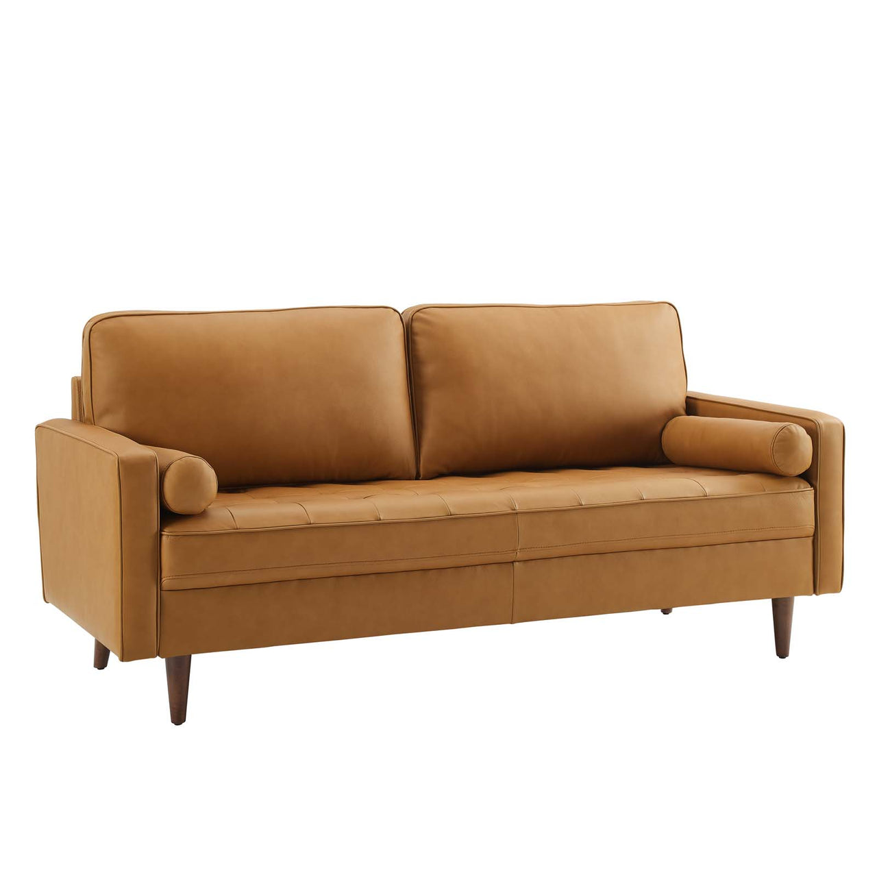 Bravien Leather Sofa, Tan