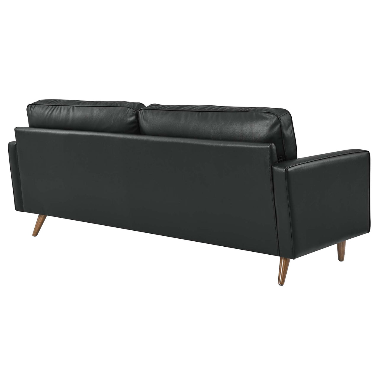 Bravien Leather Sofa, Black