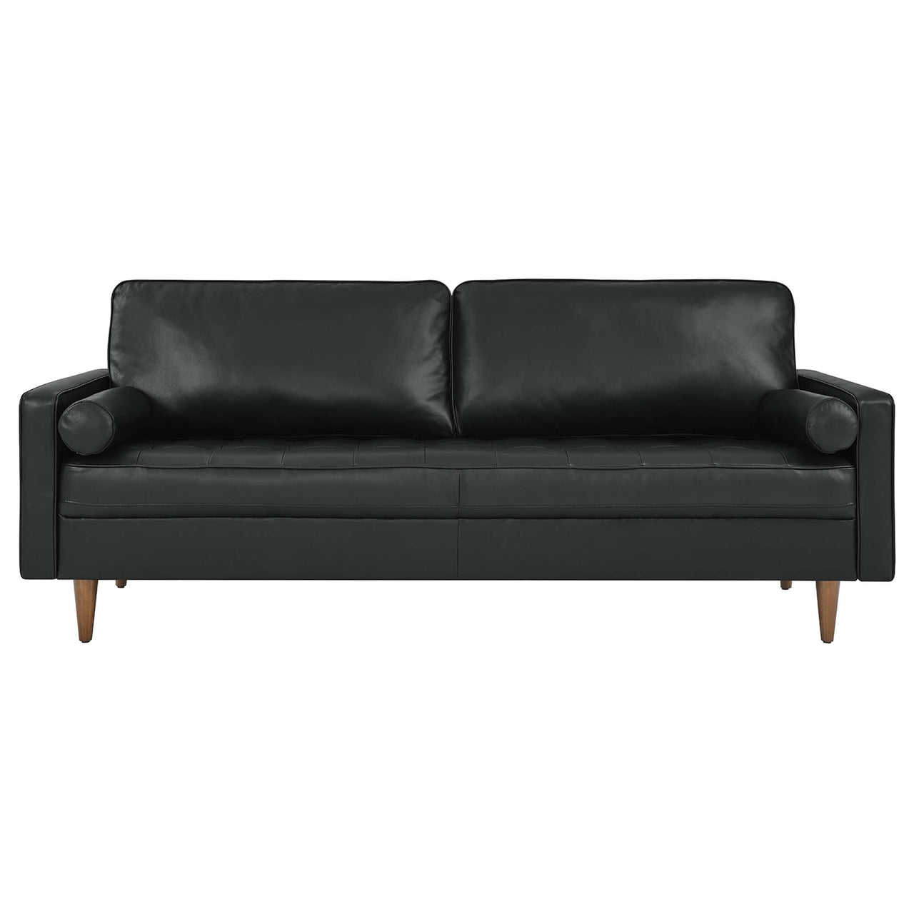 Bravien Leather Sofa, Black