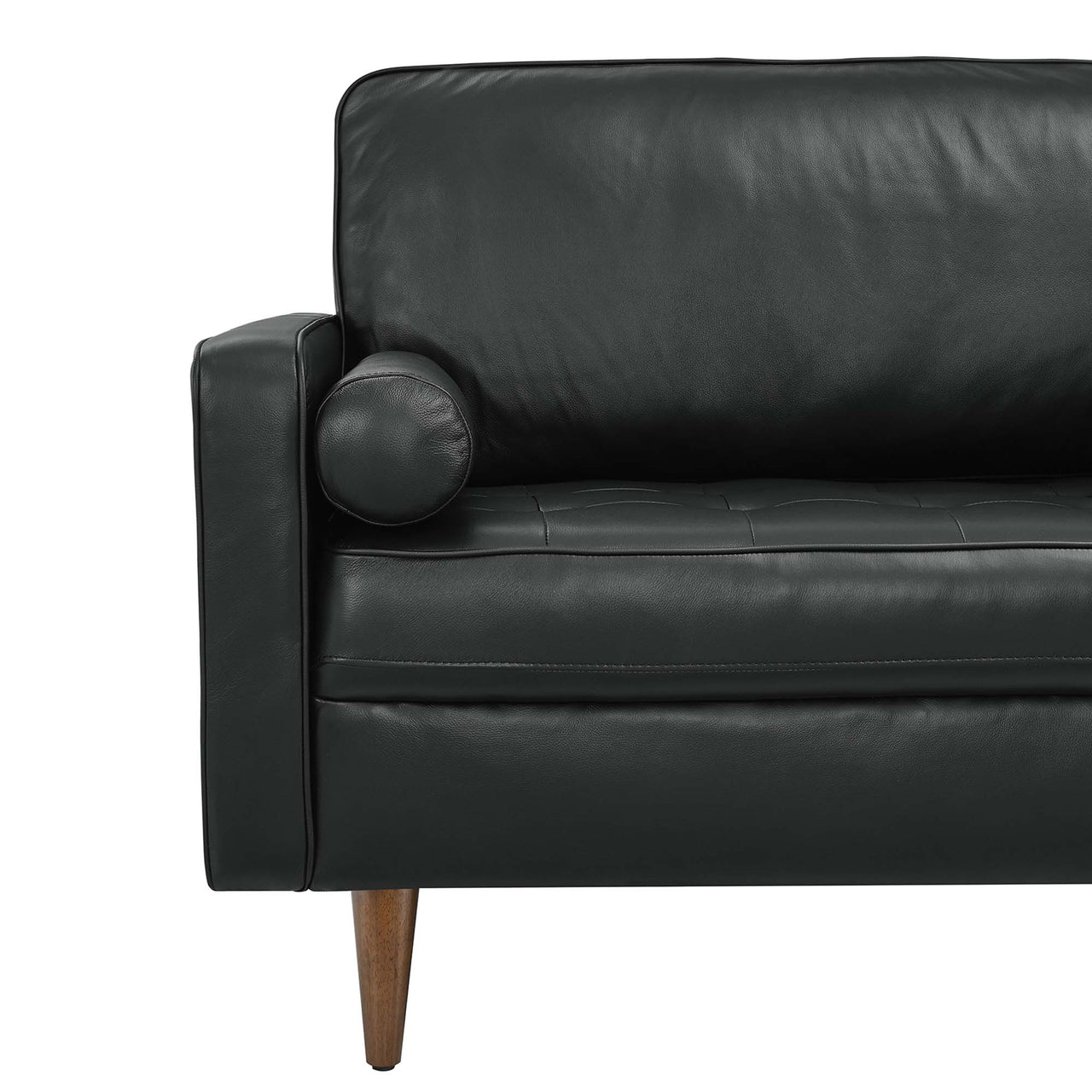 Bravien Leather Sofa, Black