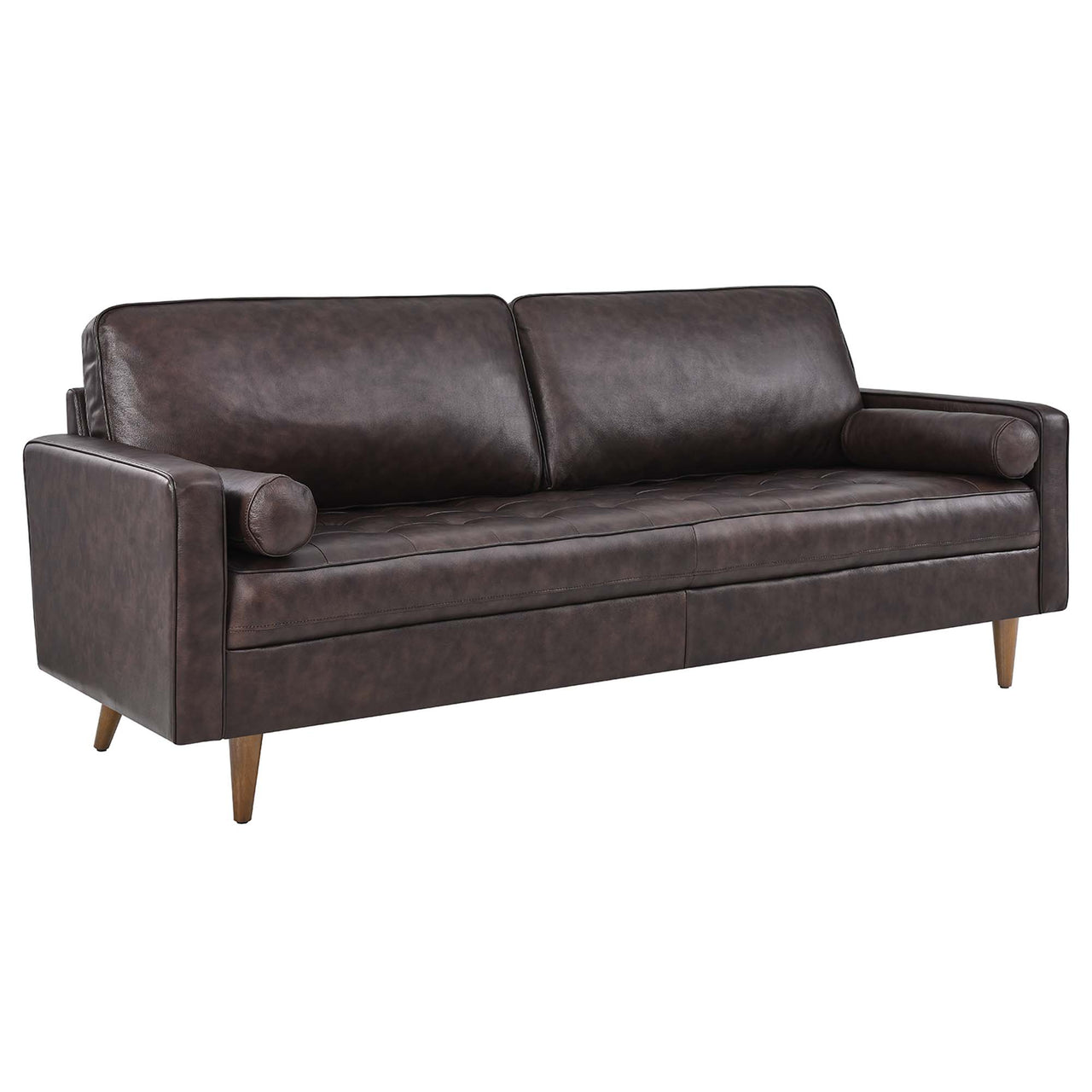 Bravien Leather Sofa, Brown