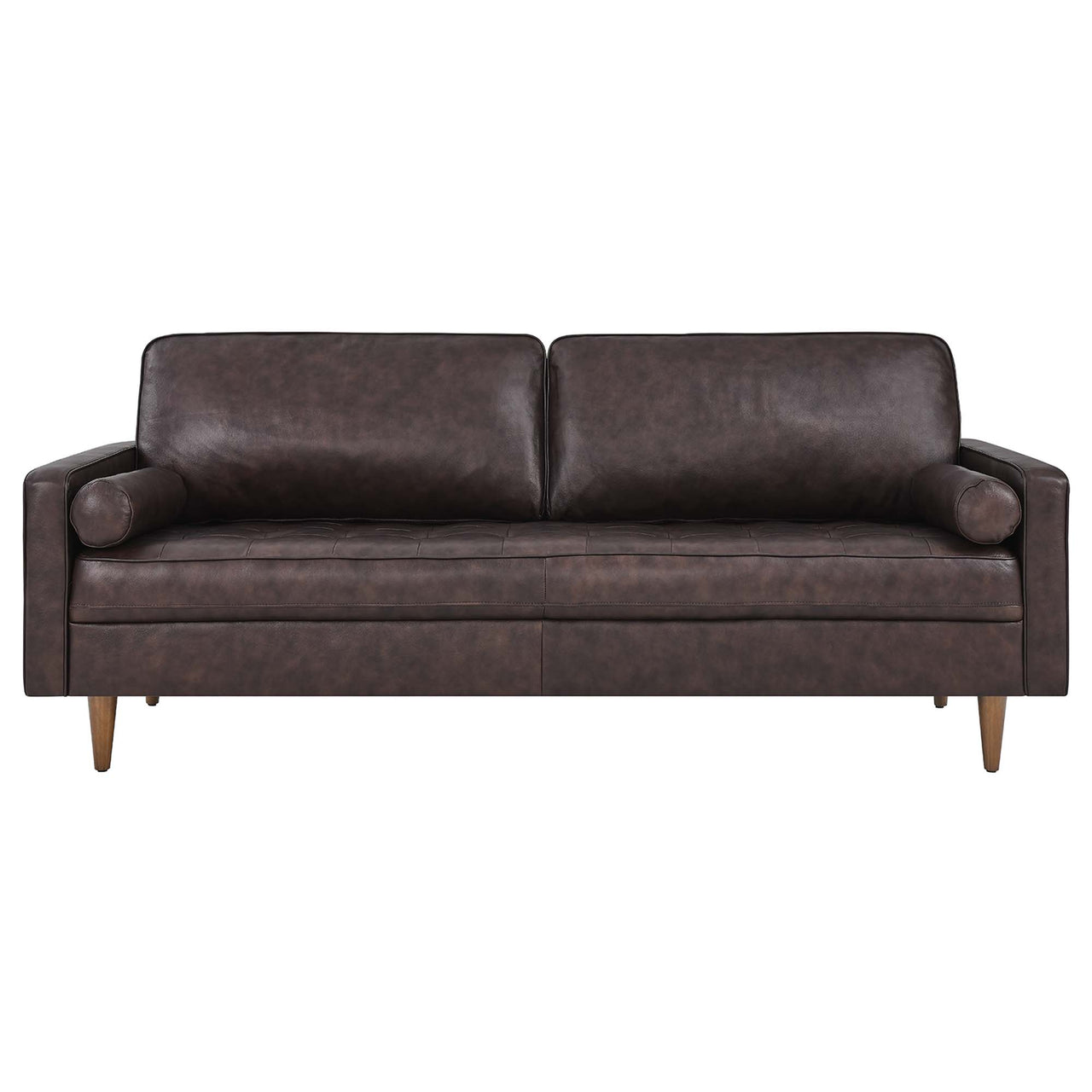 Bravien Leather Sofa, Brown