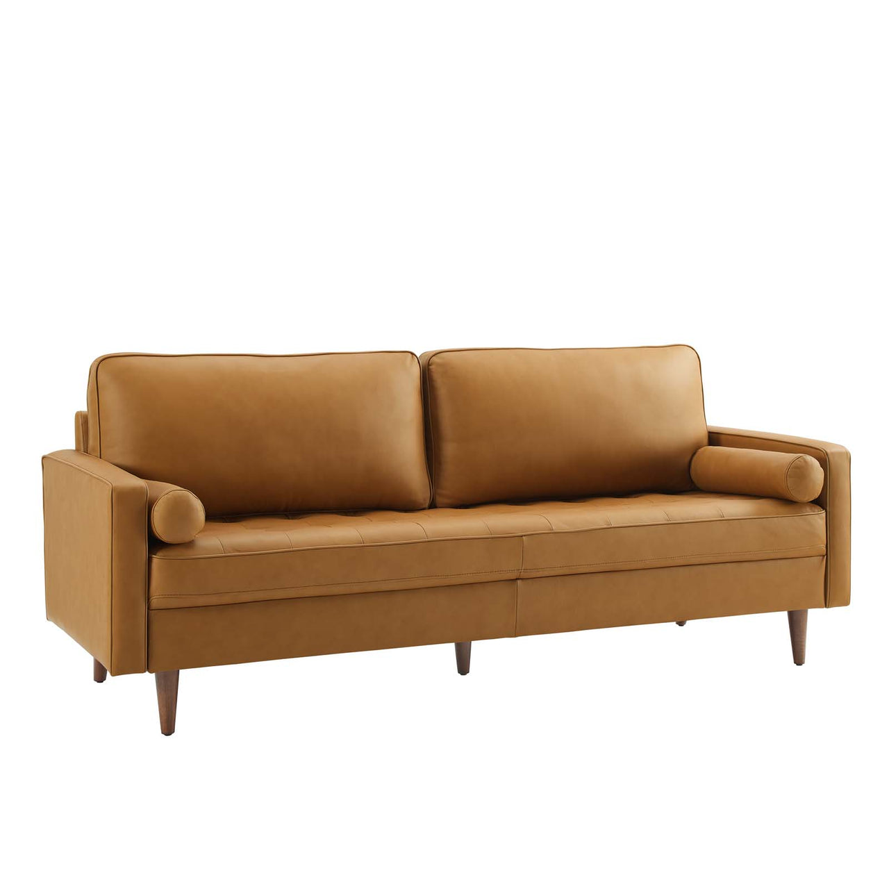 Bravien Leather Sofa, Tan