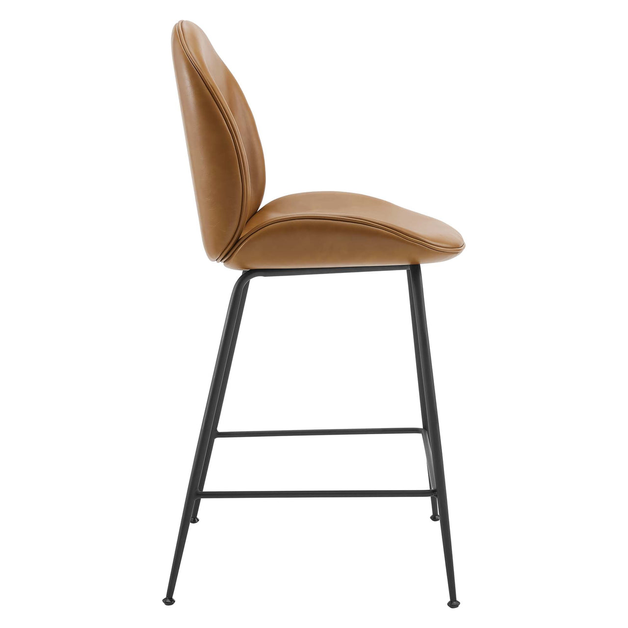 Gossip Eco-Leather Counter Stool, Tan