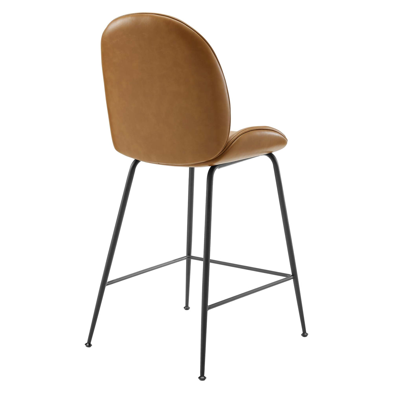 Gossip Eco-Leather Counter Stool, Tan