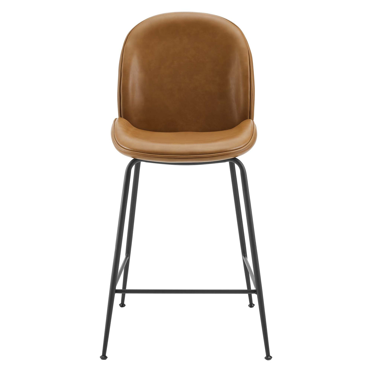 Gossip Eco-Leather Counter Stool, Tan