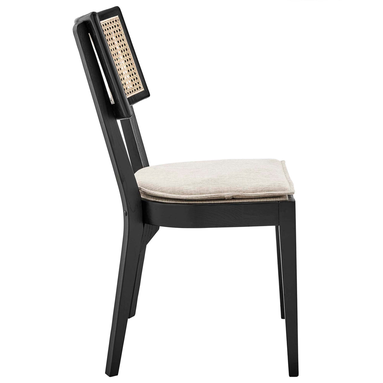 Carriselle Dining Chair, Black & Beige