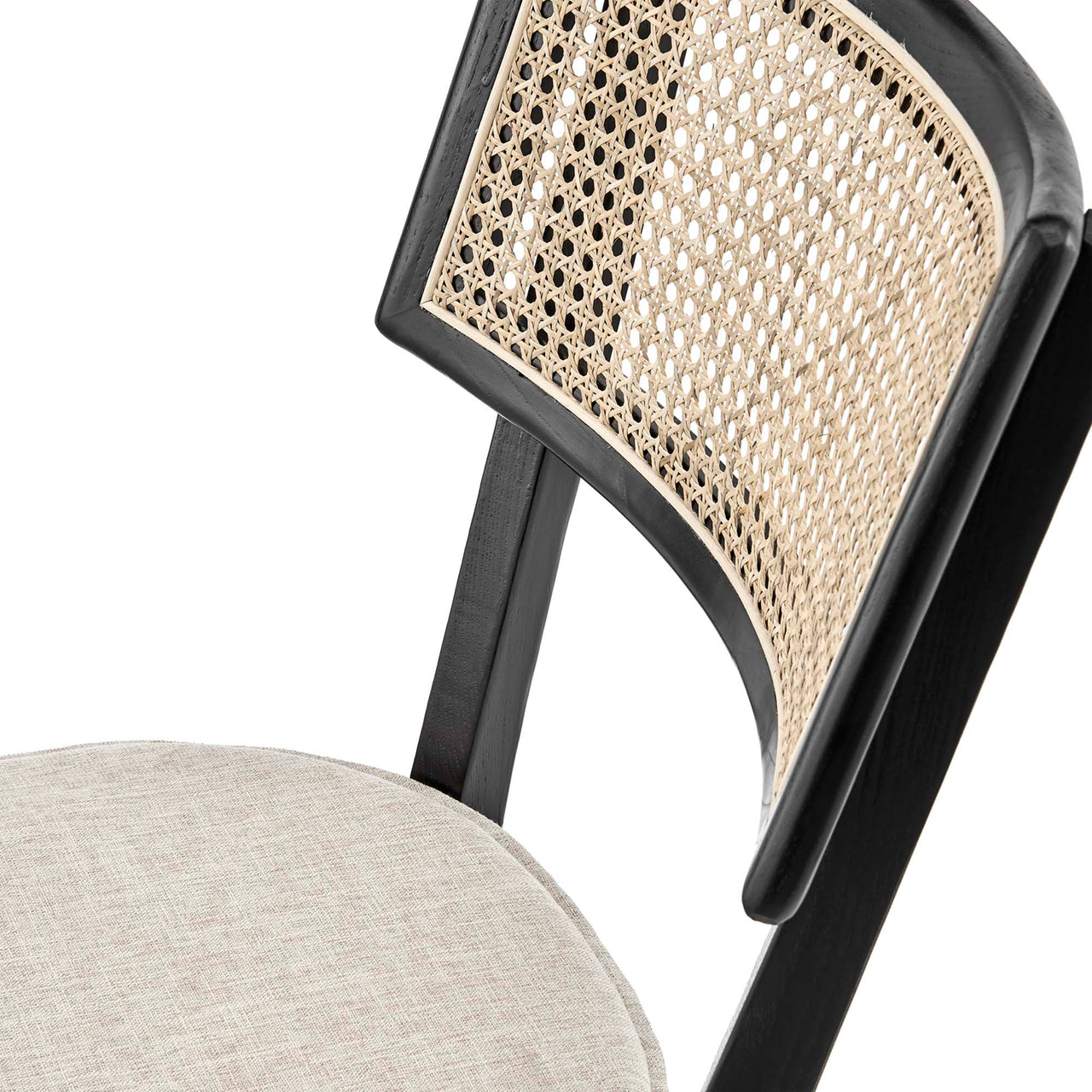 Carriselle Dining Chair, Black & Beige