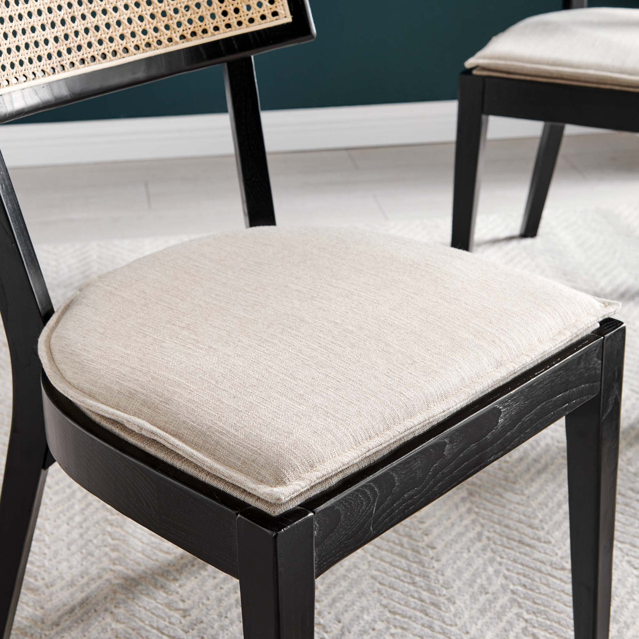 Carriselle Dining Chair, Black & Beige
