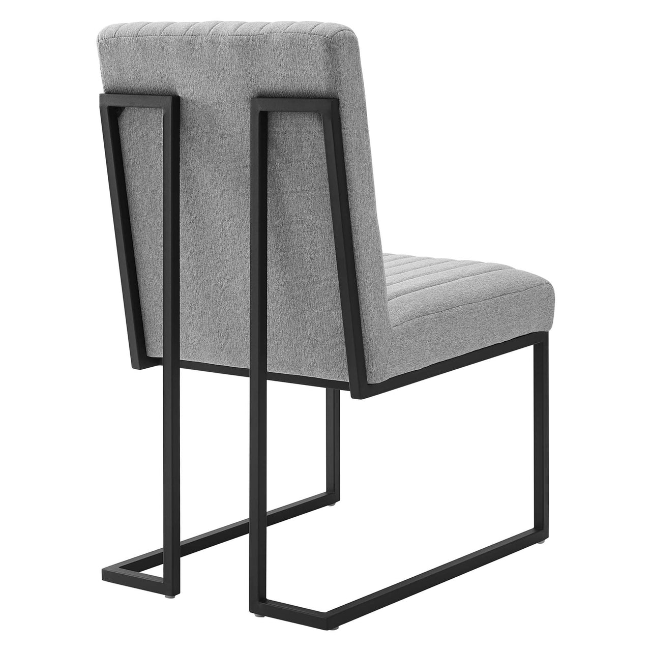 Mira Fabric Dining Chair, Light Gray