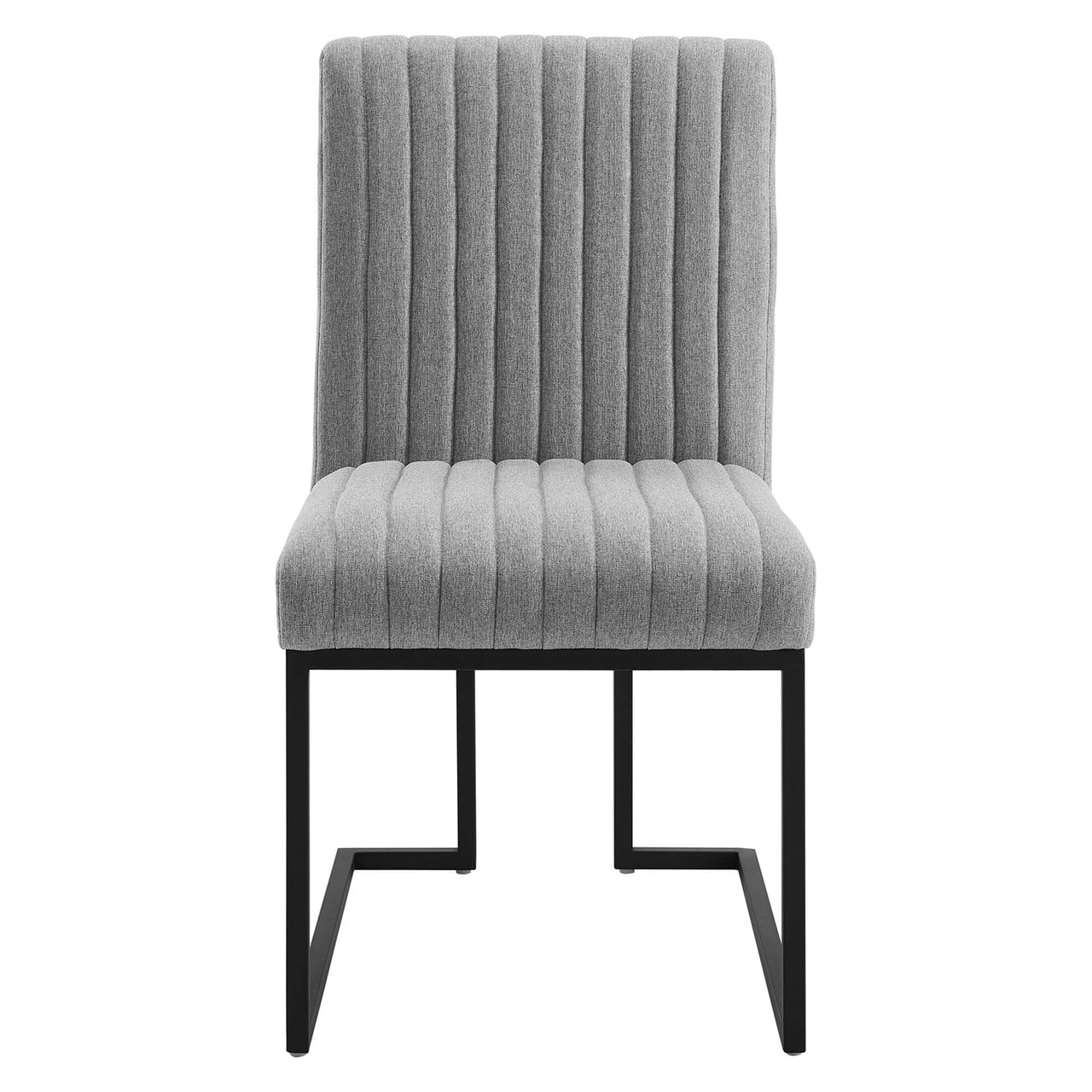 Mira Fabric Dining Chair, Light Gray