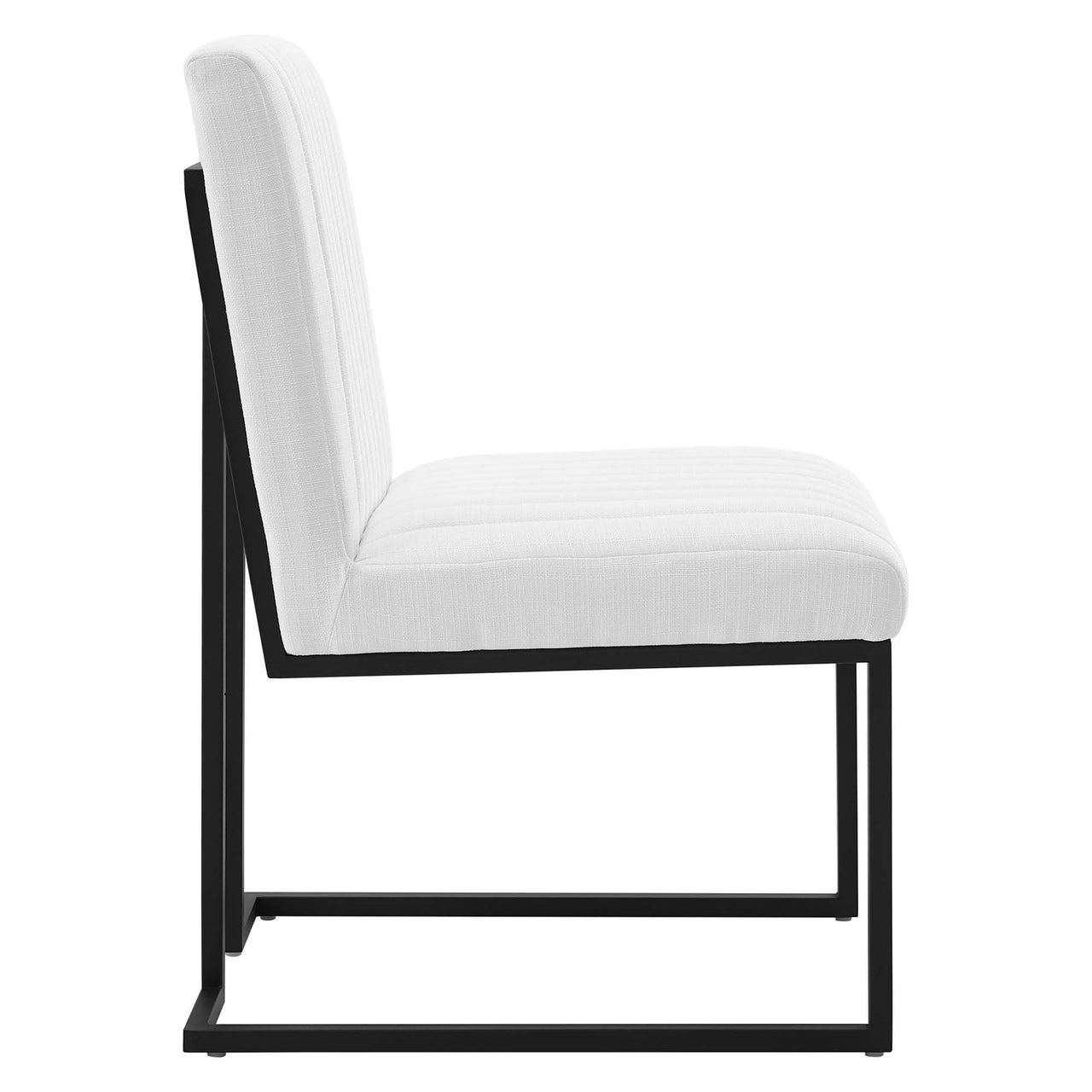 Mira Fabric Dining Chair, White