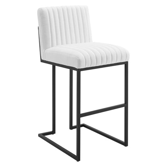 Mira Fabric Bar Stool, White