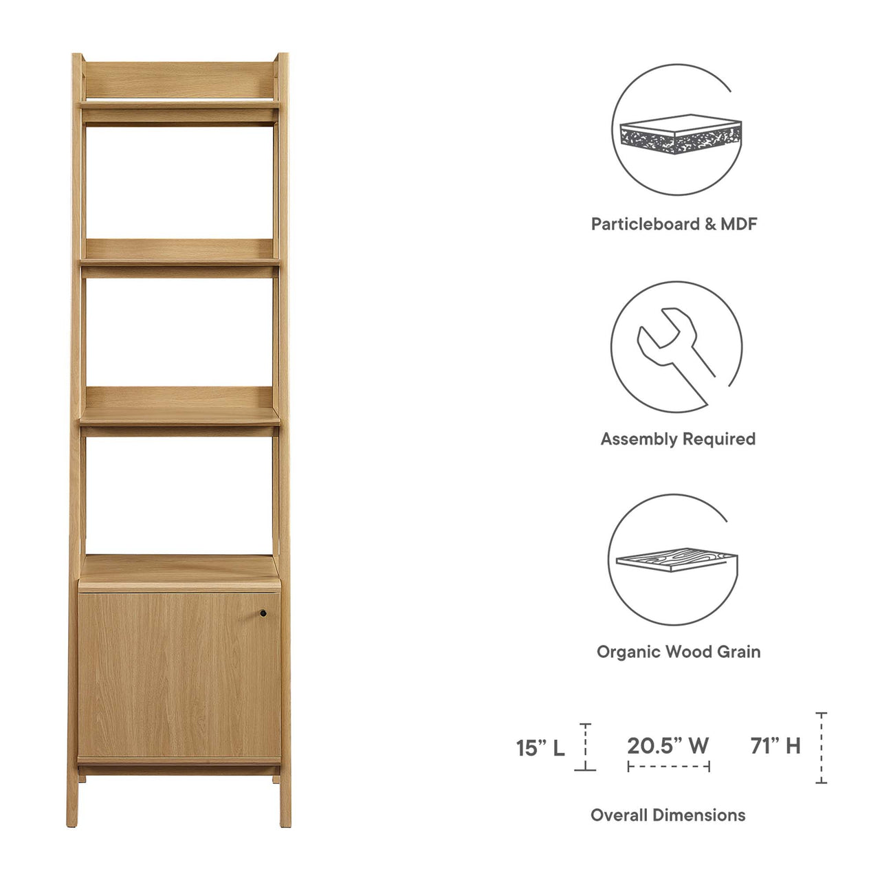 Scaffold Tiered Shelf, Small, Oak