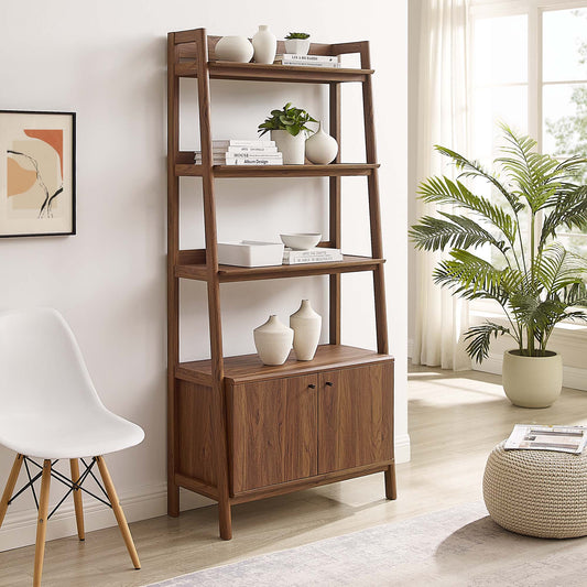 Scaffold Tiered Shelf, Large, Walnut