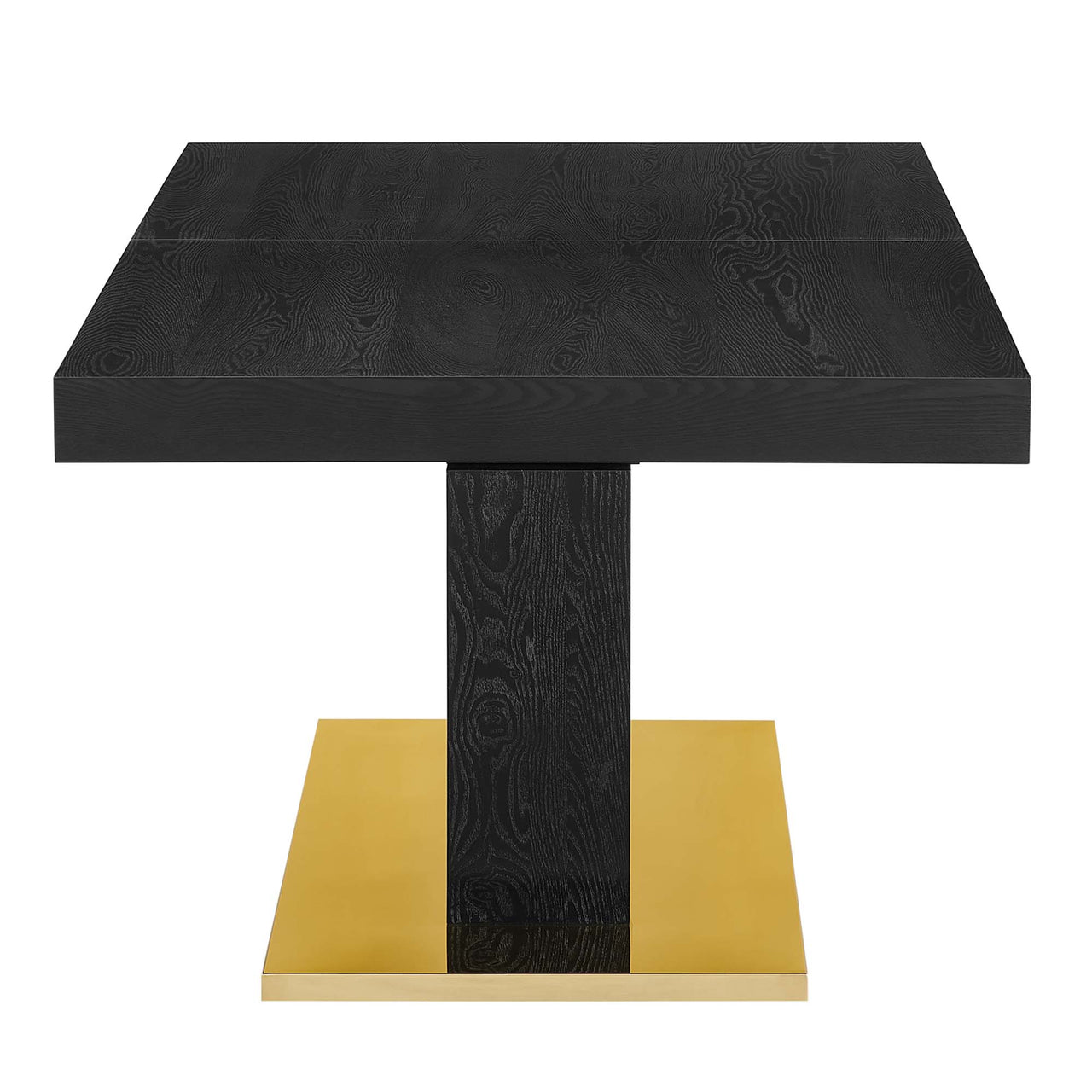 Divisa Extendable Dining Table, Black & Gold