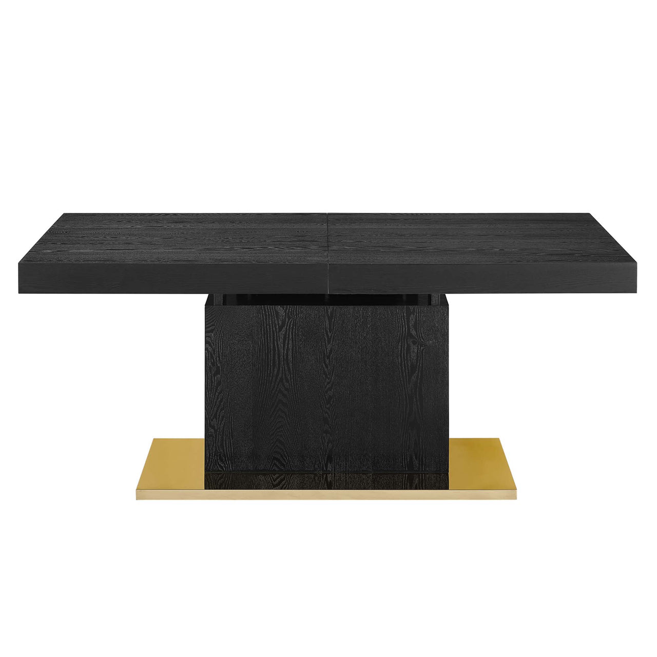 Divisa Extendable Dining Table, Black & Gold