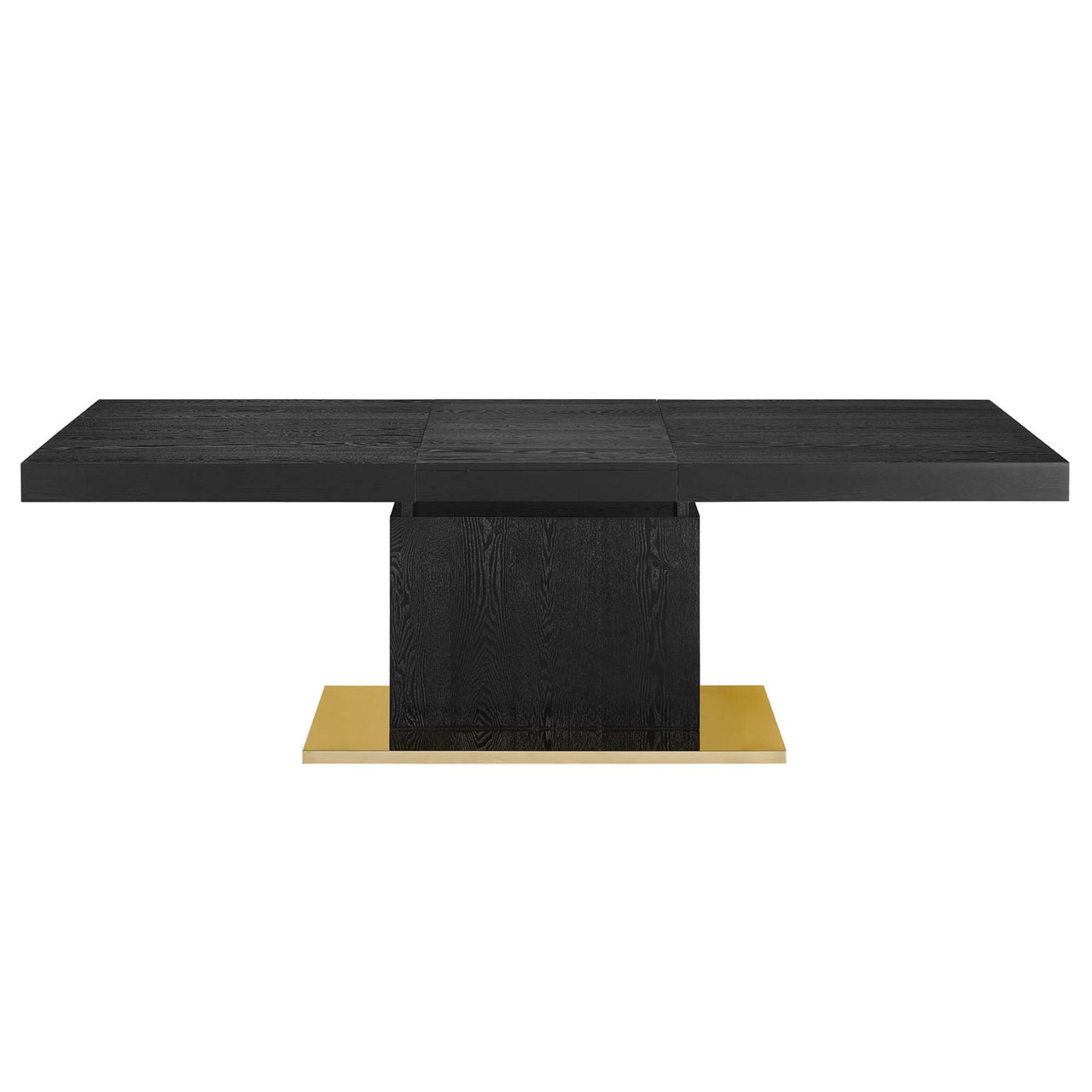 Divisa Extendable Dining Table, Black & Gold