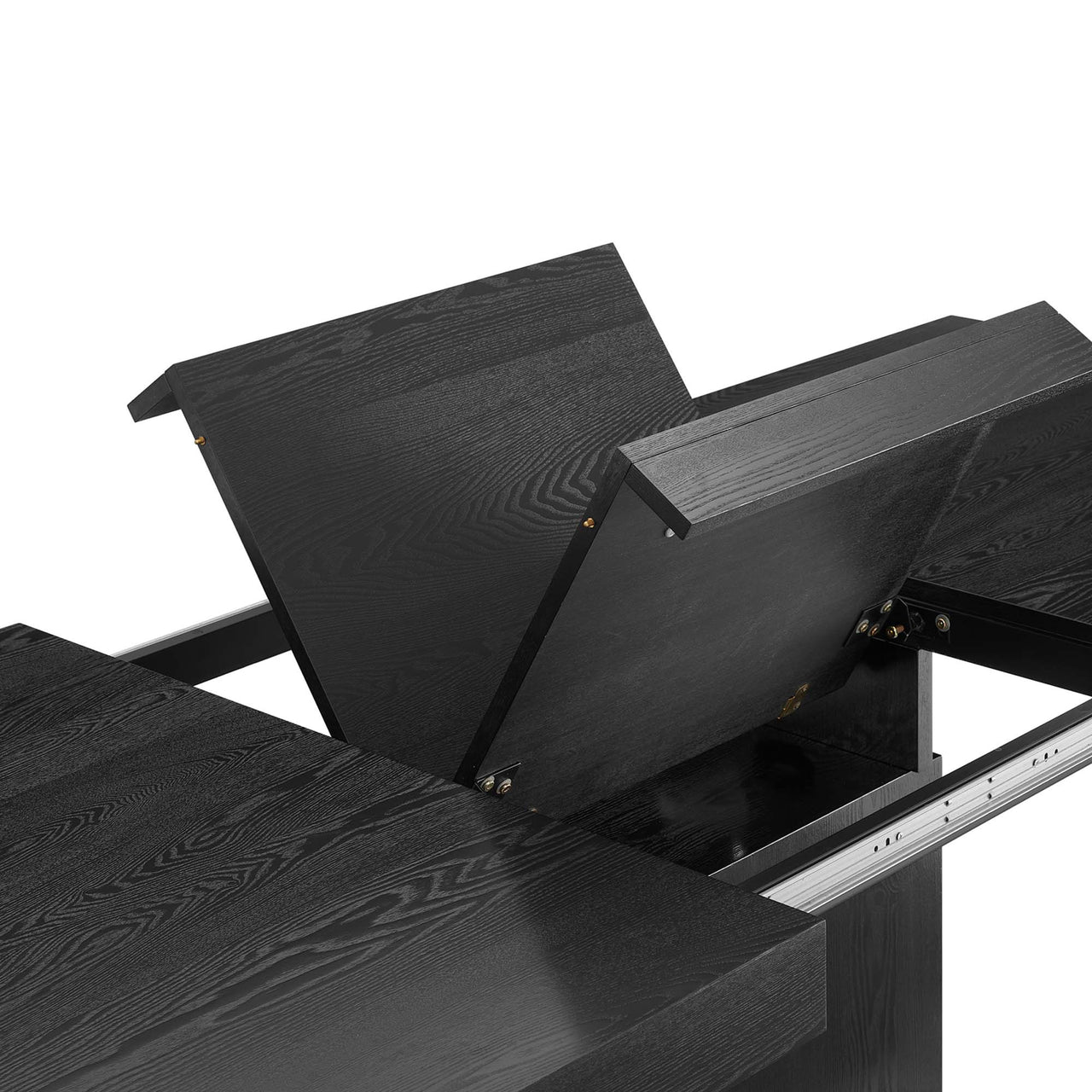 Divisa Extendable Dining Table, Black & Gold