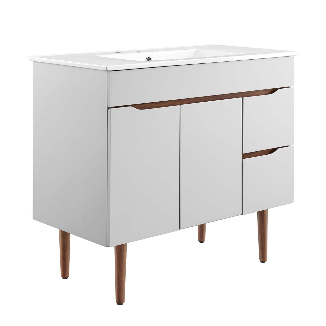 Arwyn Vanity Unit, Large, Gray & White